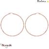Boucles d'oreilles Thabora créoles simples fils ronds, 70 mm Boucles d'oreilles