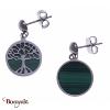 Boucles d'oreilles malachite, Collection: Arbre de vie YOLA