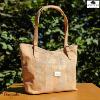Sac épaule - cabas 32 cm en liège , série: Mappemonde, Montado naturel et Mapa M