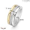 Bague TI Sento Collection : Milano Taille 54 Argent plaqué Or