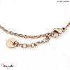 Collier Pierre Lannier Caprice acier doré rose sans nickel BJ01A0401
