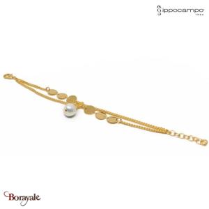 Bracelet Ippocampo Oro Perla  bronze plaqué or jaune IPOP29