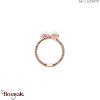 Bague Paul Hewitt Anchor acier plaqué or rose PH-FR-ROPE-R-56