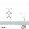 Boucles d'oreilles argent 925° rhodié Borayale Collection : Les essentielles