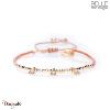 Bracelet Belle mais pas que, Peach Nougat, Perles de miyuki dorées à l'or fin