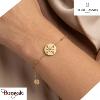 Bracelet PERSEA Pierre Lannier BJ21A1201 acier poli de couleur or
