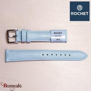 Bracelet de montre Rochet , New York de couleur : bleu ciel, 16 mm