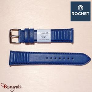 Bracelet de montre Rochet , Michigan de couleur : marine, 20 mm
