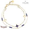 Bracelet Nebulia Pierre Lannier BJ26A1261 acier poli de couleur or