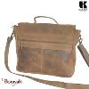 Cartable Serviette KASZER collection Nevada Marron naturel clair touché velours