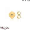 Coins, Boucles d'oreilles Argent plaqué Or 14 carats ANIA-HAIE E009-03G