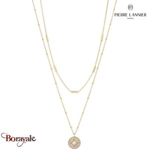 Collier Tessera Pierre Lannier BJ27A0211 acier poli de couleur or