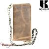 Compagnon Kaszer Oregon en cuir de vachette pleine fleur marron naturel foncé