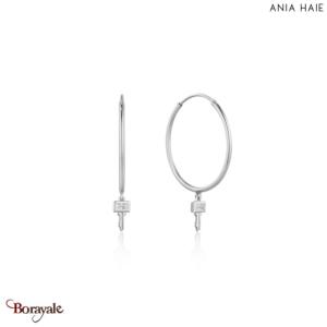 Under Lock & Key, Boucles d'oreilles Argent plaqué rhodium  ANIA-HAIE E032-02H