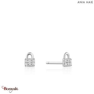 Under Lock & Key, Boucles d'oreilles Argent plaqué rhodium  ANIA-HAIE E032-03H