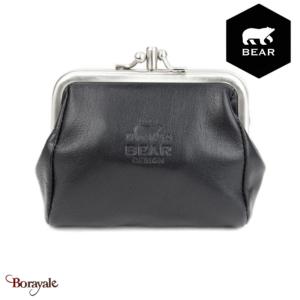 Porte monnaie BEAR Cow Lavato Noir FR9924