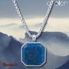 Collier Lapis Lazuli Acier Apollon homme