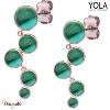 Boucles d'oreilles Yola Nature Nature et élégance Acier plaqué IP rose IK-572