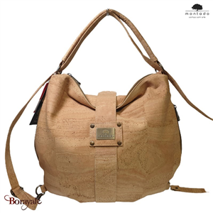 Sac à dos 3 en 1 43 cm en liège , série: basic femme, Montado naturel