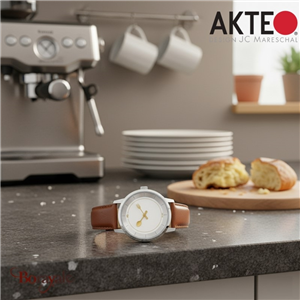 Montre AKTEO Profession Gastronomie 38 mm argent ronde PGo01