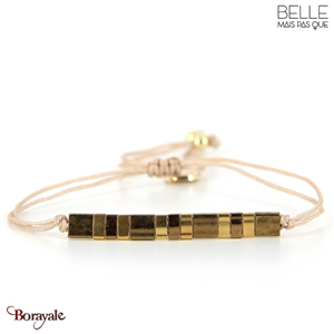 bracelet -Belle mais pas que- collection Golden Almond B-1803-ALMD