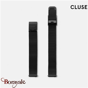 Bracelet Cluse Bracelet de montre interchangeable 12 mm Maille milanaise noire C
