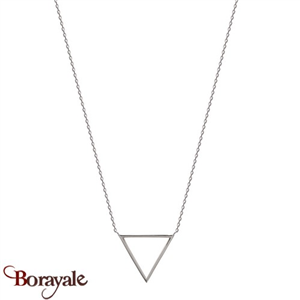 Collier argent 925° rhodié Borayale Collection : Géométrique