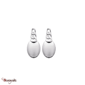 Boucles d'oreilles argent 925° rhodié Borayale Collection : Les essentielles