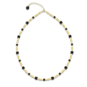 Collier Spark Rose cristal autrichien sur argent doré G0383N