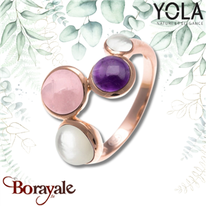 Bague Yola Nature Nature et élégance Acier plaqué IP rose IK-174-62