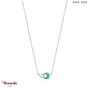 Turning Tide, Collier Argent plaqué rhodium  ANIA-HAIE N027-03H