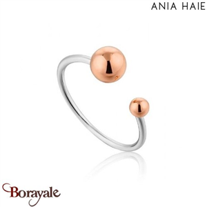 Bague Ania Haie Out of this World argent 925° plaqué rhodium de haute qualité R0