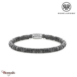Bracelet Rebel & Rose Collection : Slices - Grey Séduction Taille L RR-60094-S-L