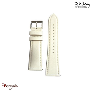 Bracelet TEKDAY Interchangeable Pomme blanc, boucle argent