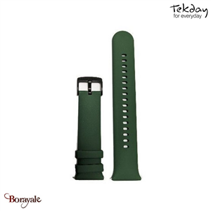 Bracelet TEKDAY  Interchangeable Silicone vert, boucle noire