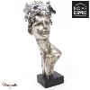 Buste Visage - Papillons argent antique 44 cm Home Edelweiss collection : Young