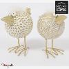 Oiseau Sur Pied doré Home Edelweiss collection : Belinda 10,5 cm