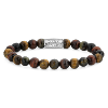 Bracelet Rebel & Rose Qui a peur du Tigre - 8mm M, Homme RR-80009-S-M