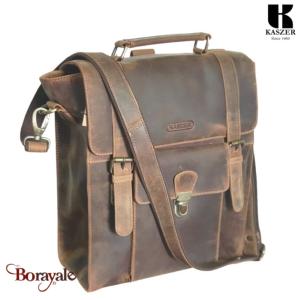 Sac à dos KASZER collection Nevada Marron naturel clair touché velours 20857-C6