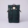 Sac à dos Sandqvist Urban Outdoor, Bernt 21/25L Vert foncé et cuir naturel SQA13