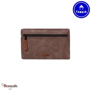 Pochette large (Avant) Paofai en Nubuck vegan Cabaia