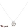 Collier argent 925° rhodié Borayale Collection : Eclat Nylon
