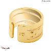 Bague Pierre Lannier Echo acier doré sans nickel BJ10A7204