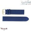 Montre 24H André, GUSTAVE & cie Or, cadran Blanc Bracelet Cuir Bleu