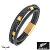 Bracelet Acier et cuir All Blacks acier et cuir