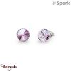 Boucles d'oreilles Spark Sweet Candy 8mm cristal autrichien sur argent A129M