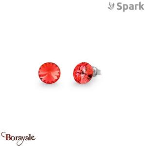 Boucles d'oreilles SPARK With EUROPEAN CRYSTALS  : Sweet Candy 6mm - Padparadsch
