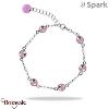 Bracelet Spark Les Intemporelles cristal autrichien sur argent A654PK