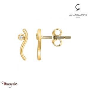 Boucles d'oreilles La Garçonne Diamant La Garçonne Diamant doré champagne 264000