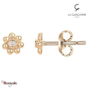 Boucles d'oreilles La Garçonne Diamant La Garçonne Diamant doré champagne 264000